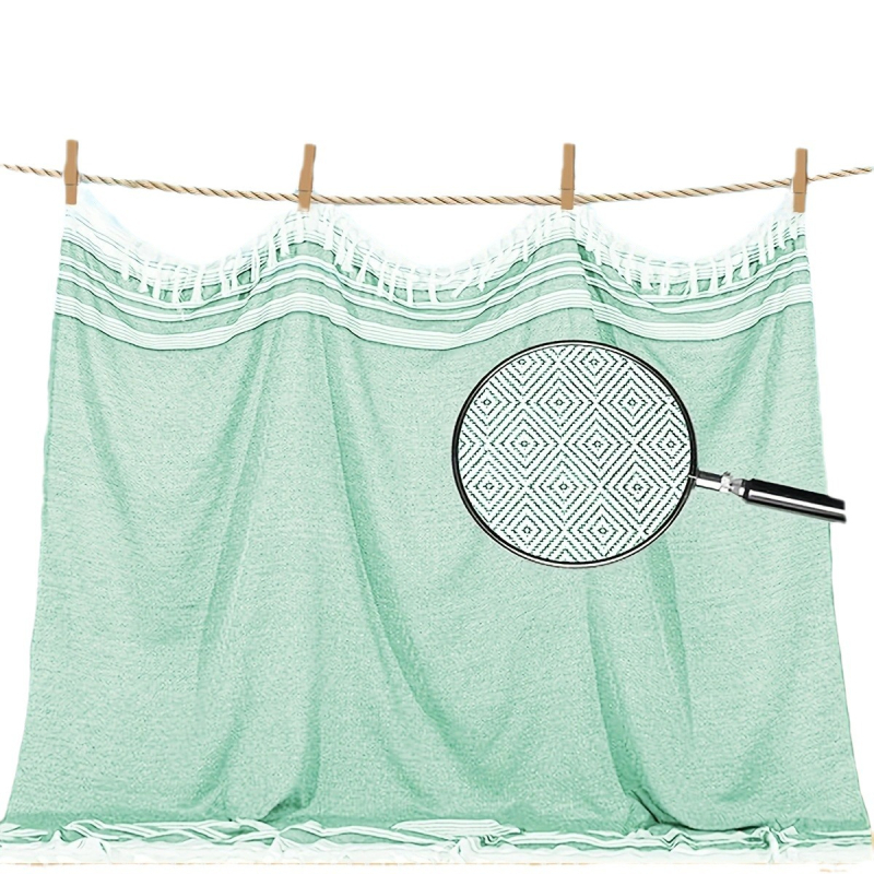 laos hiiglaslik kalkunist rannarätikutekk, eriti suur boheemlaslikus stiilis rannarätik, vannirätik 180x180