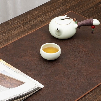 Odinis arbatos kilimėlis, vandeniui atsparus stalo takelis, naujas kiniško stiliaus dzeno stiliaus kavos staliukas, staltiesė, arbatos stalo audinys, lengvas, prabangus, sausas arbatos kilimėlis