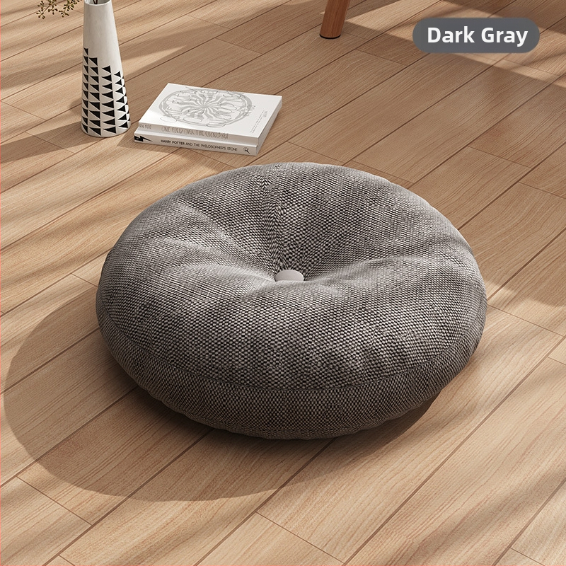 Linane futonipadi, paksendatud ümmargune kangas, rõdu, Jaapani stiilis tatamipadi, laheaknaga joogapõrandapadi