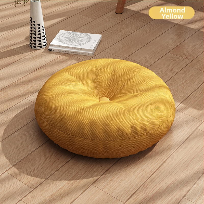 Linane futonipadi, paksendatud ümmargune kangas, rõdu, Jaapani stiilis tatamipadi, laheaknaga joogapõrandapadi