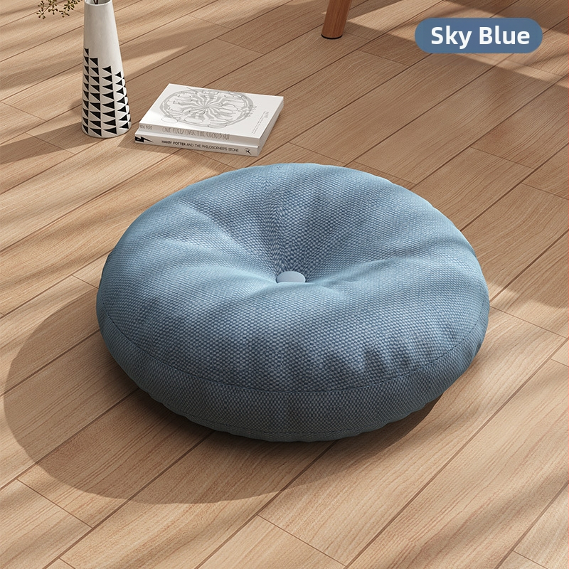 Linane futonipadi, paksendatud ümmargune kangas, rõdu, Jaapani stiilis tatamipadi, laheaknaga joogapõrandapadi