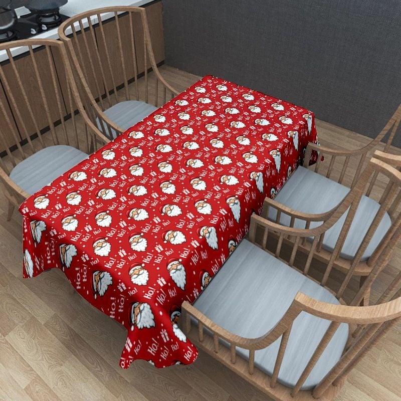 Piiriülene kuummüük jõululaudlinade kaunistuseks pühadeüritus polüester kodumööbli laudlina