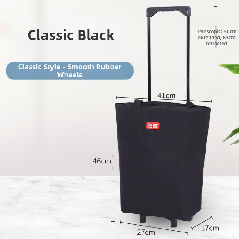 Ratastega ostukäru kott supermarketi toidukaupade ostukäru kott riidest kott ostukäru kaasaskantav suure mahutavusega ostukäru piiriülene