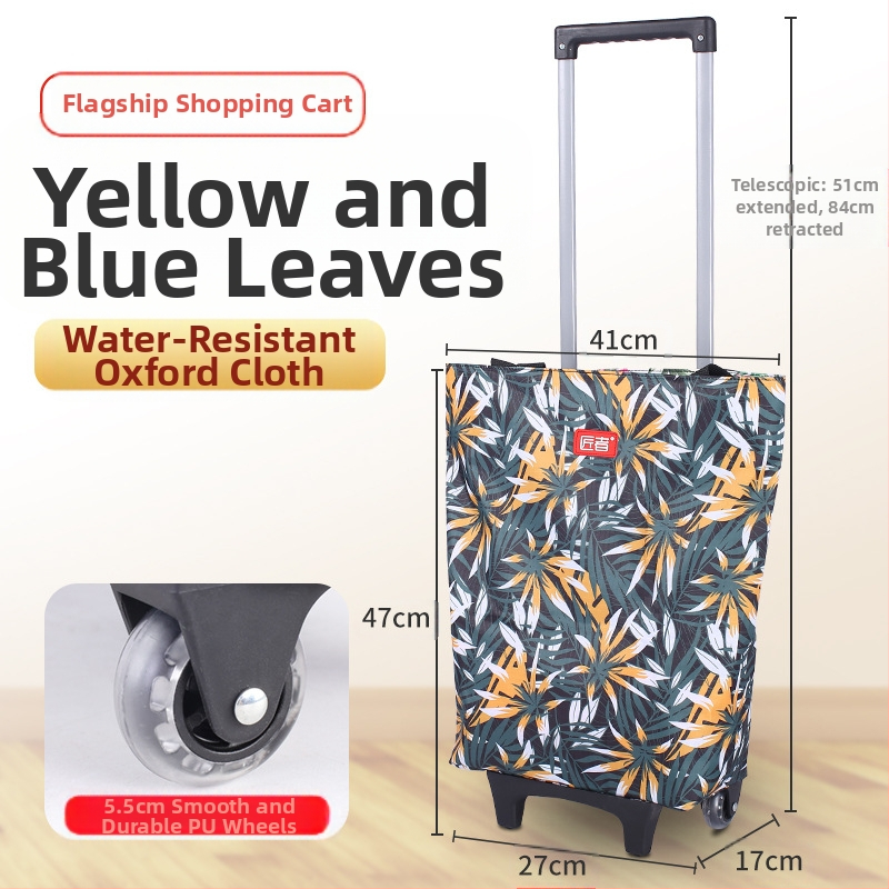 Ratastega ostukäru kott supermarketi toidukaupade ostukäru kott riidest kott ostukäru kaasaskantav suure mahutavusega ostukäru piiriülene