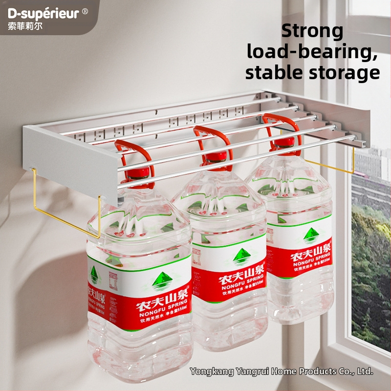 Exkluzívny skrytý vešiak na oblečenie do kúpeľne, multifunkčný skladací vešiak na oblečenie, závesný vešiak na sušičku do kúpeľne