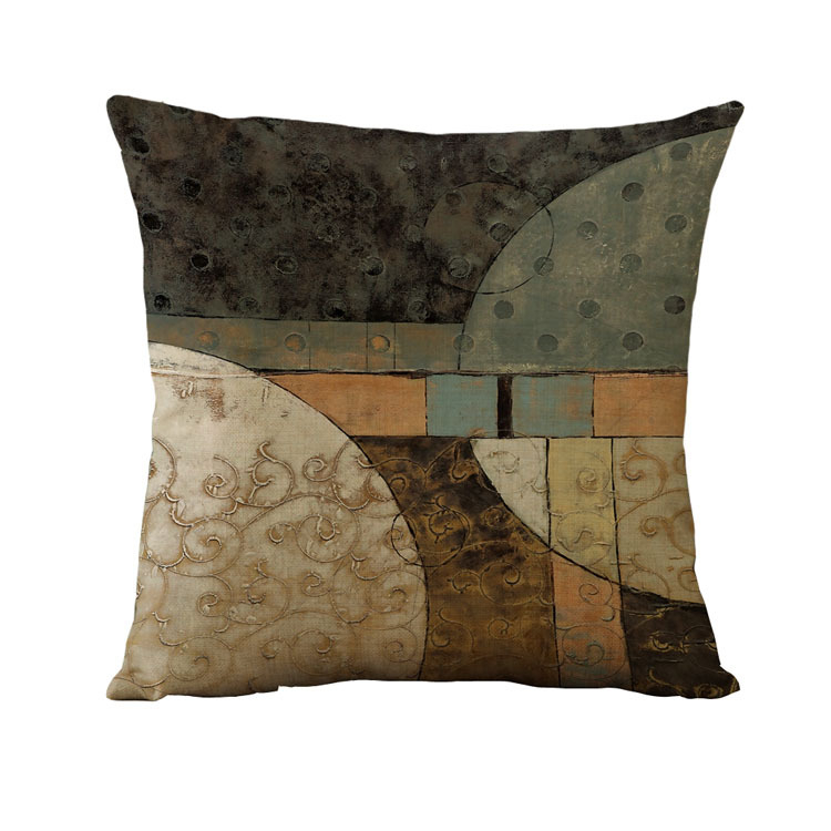 Tehase otsemüük Retro moodne linane diivanipadi Põhjamaade autopadjakate Geomeetriline abstraktne piiriülene kuummüügimudel