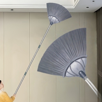 Vėduoklės formos voratinklio šluota, aukštų sienų, lubų, lubų kampų plyšių dulkių šalinimo įrankis