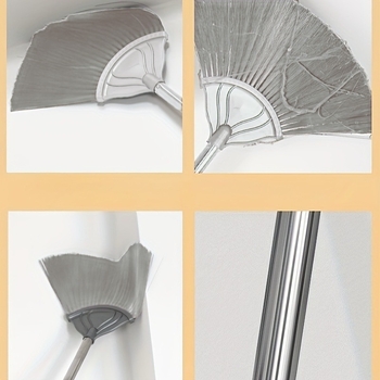 Vėduoklės formos voratinklio šluota, aukštų sienų, lubų, lubų kampų plyšių dulkių šalinimo įrankis