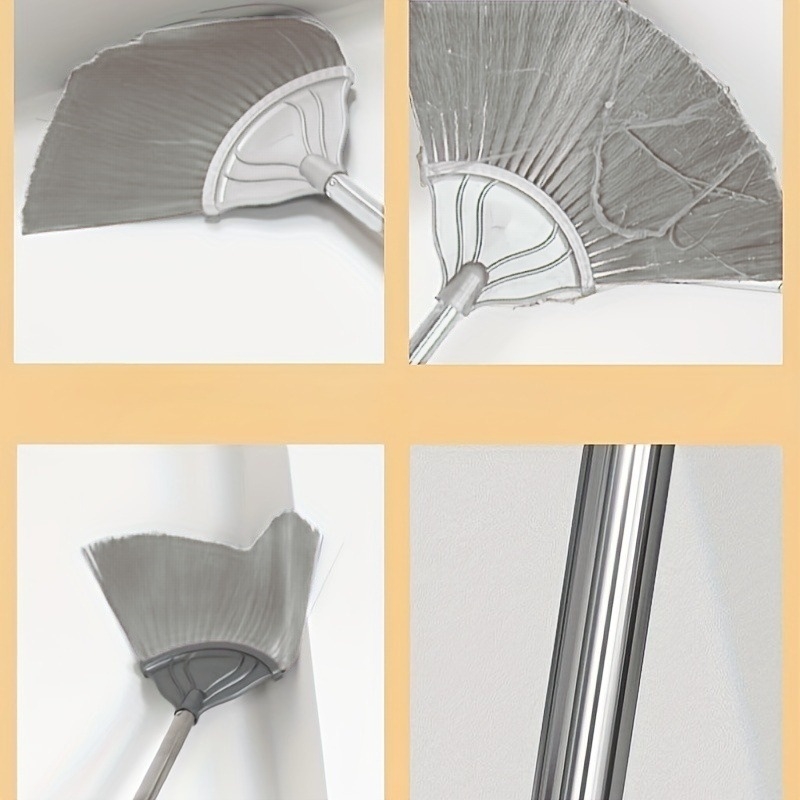 Vėduoklės formos voratinklio šluota, aukštų sienų, lubų, lubų kampų plyšių dulkių šalinimo įrankis