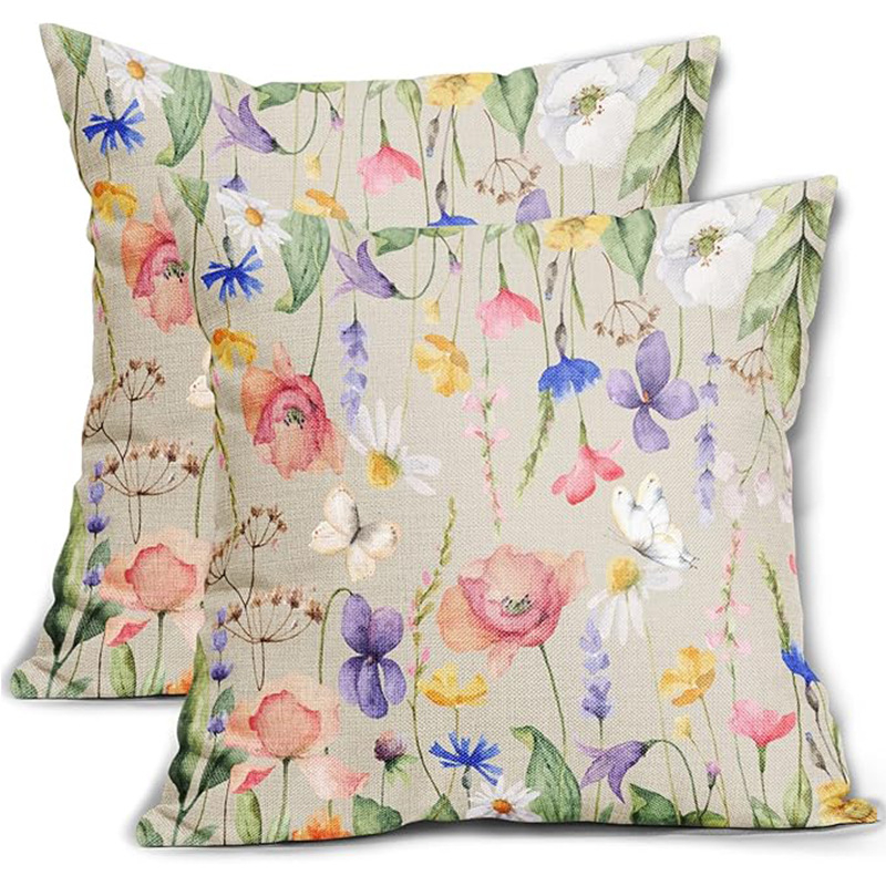 2024 Amazoni akvarellprindiga koomiksi ainulaadne trükiseeria padjapüür kodudiivani istmepadja padi