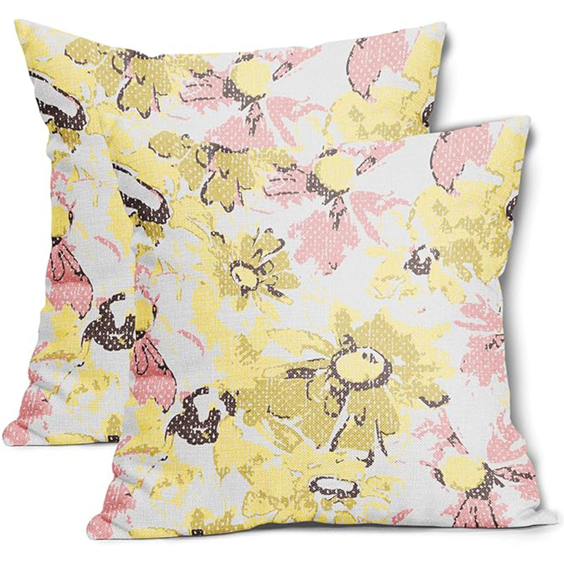 2024 Amazoni akvarellprindiga koomiksi ainulaadne trükiseeria padjapüür kodudiivani istmepadja padi