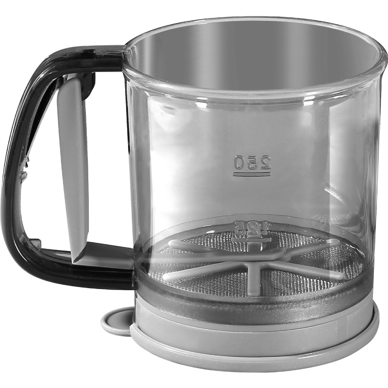 Naujas itin smulkus rankinis pusiau automatinis sijotuvas miltams, buitinis filtro sietelis, kepimo įrankio miltelių nuotėkio sietelis