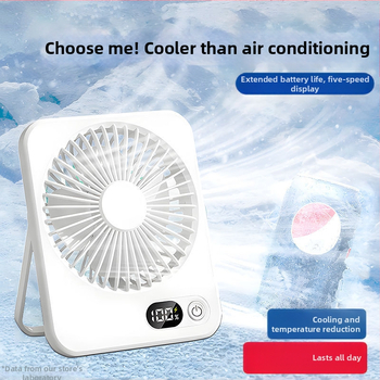 Csendes asztali ventilátor osztályterembe, irodai hálószoba hűtés, asztali kis ventilátor kültéri USB töltés