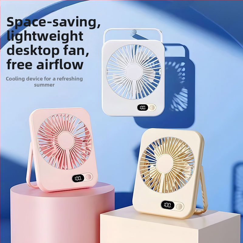Tichý stolový ventilátor do triedy, kancelárske, spálňové, chladenie, stolový malý ventilátor, vonkajšie, nabíjanie cez USB
