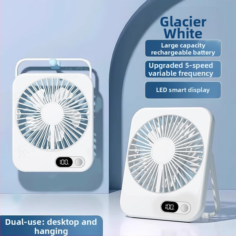 Csendes asztali ventilátor osztályterembe, irodai hálószoba hűtés, asztali kis ventilátor kültéri USB töltés