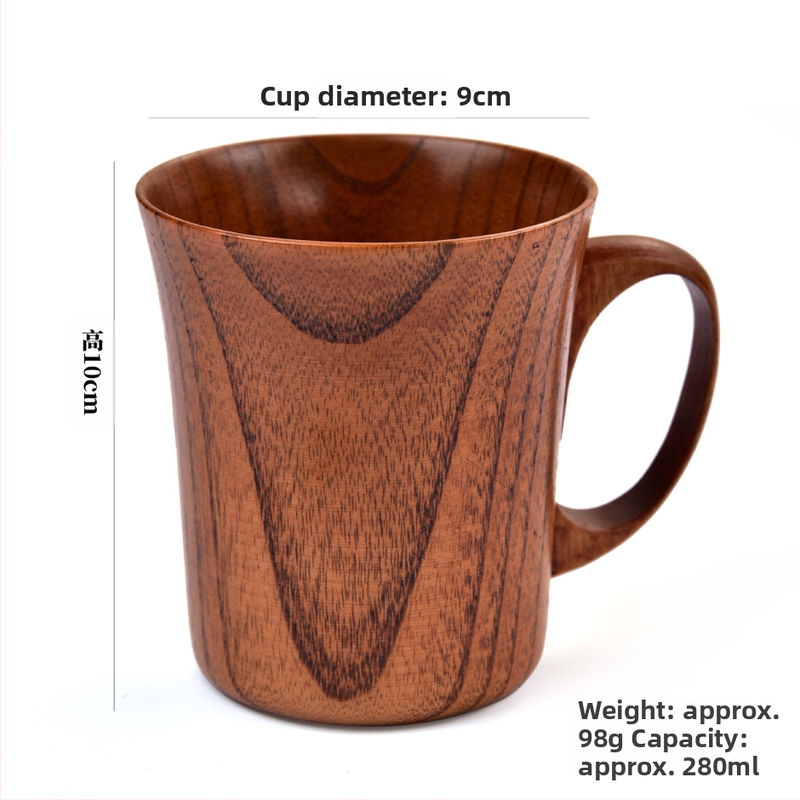 Χονδρική δημιουργική κούπα με λαβή φυσικό ξύλο τζιτζιφιάς φλιτζάνι γραφείου φλιτζάνι τσαγιού φλιτζάνι καφέ εύχρηστο φλιτζάνι