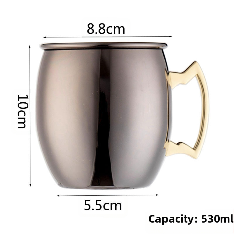 Διασυνοριακή Προμήθεια Κούπας Moscow Mule Κούπα Moscow Mule με Επιχρωμιωμένο Χάλκινο Κύπελλο Hammer Dot Κύπελλο Κοκτέιλ σε Σχήμα Γυμνού
