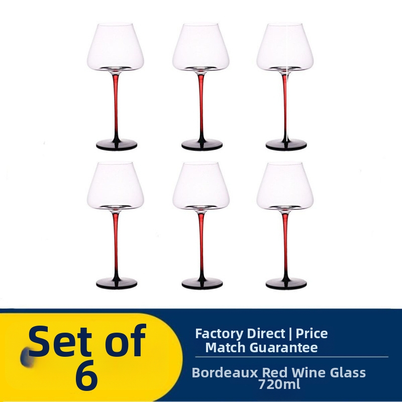 Melns sarkans tauriņš Burgundijas vīna glāze Ieeja Grezna Augstas klases Grezna Sarkanā stieņa vīna glāze Augstas vērtības Ieeja Grezns stils