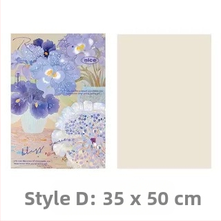 Фестивал Моди, опаковъчна хартия с щампа от цветя, опаковъчна хартия с цветя, подаръчна крафт хартия, ръчно изработена опаковъчна хартия „Направи си сам“