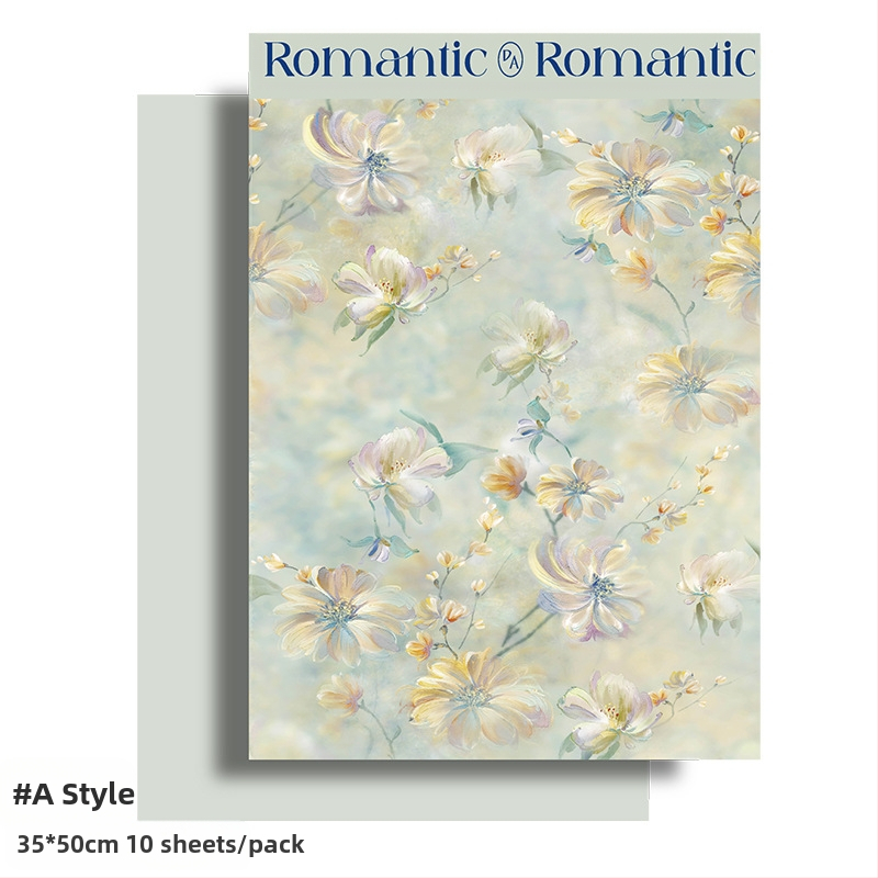 Фестивал Моди, опаковъчна хартия с щампа от цветя, опаковъчна хартия с цветя, подаръчна крафт хартия, ръчно изработена опаковъчна хартия „Направи си сам“