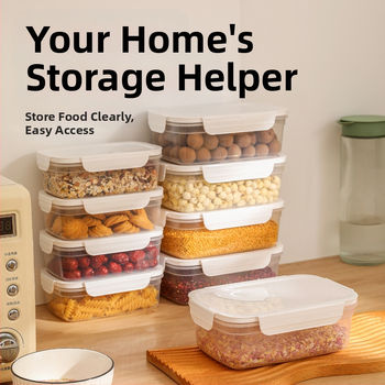 Fcm sertifitseeritud suletud purk toidukvaliteediga plastpurk teraviljade ja köögisnäkkide jää jaoks