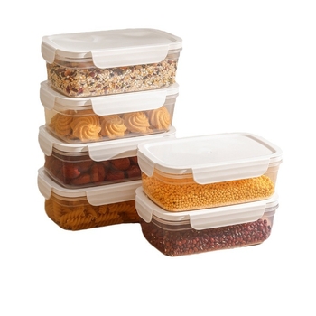 Fcm sertifitseeritud suletud purk toidukvaliteediga plastpurk teraviljade ja köögisnäkkide jää jaoks