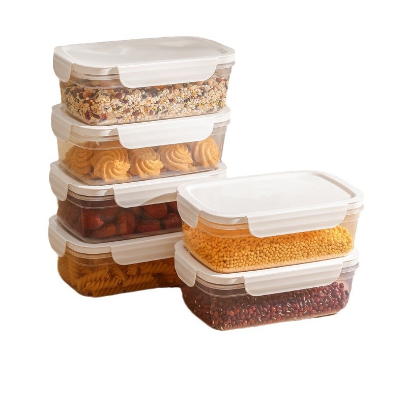 Fcm sertifitseeritud suletud purk toidukvaliteediga plastpurk teraviljade ja köögisnäkkide jää jaoks