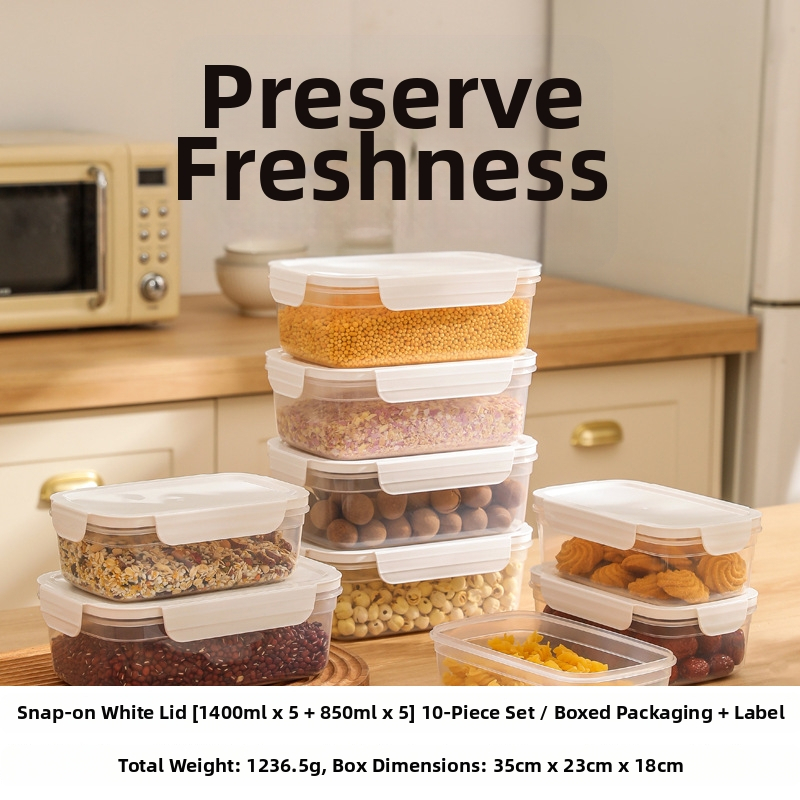 Fcm sertifitseeritud suletud purk toidukvaliteediga plastpurk teraviljade ja köögisnäkkide jää jaoks