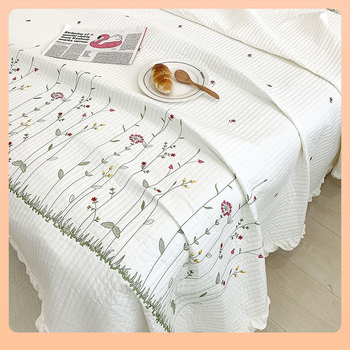 ✅ Ледено копринено лятно хладно завивка от четири части, лятна завивка с климатик, единична, двойна, може да се пере в пералня в корейски стил, пролетно-есенна, тънка завивка, една