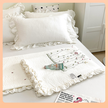 ✅ Ледено копринено лятно хладно завивка от четири части, лятна завивка с климатик, единична, двойна, може да се пере в пералня в корейски стил, пролетно-есенна, тънка завивка, една