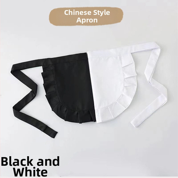 Πρωτότυπη Κινέζικη Ποδιά Σεφ Lolita Maid Νέα Ποδιά Χαριτωμένη Μαλακή Λολίτα για Κορίτσια Μαύρη Μικρή Σαλιάρα