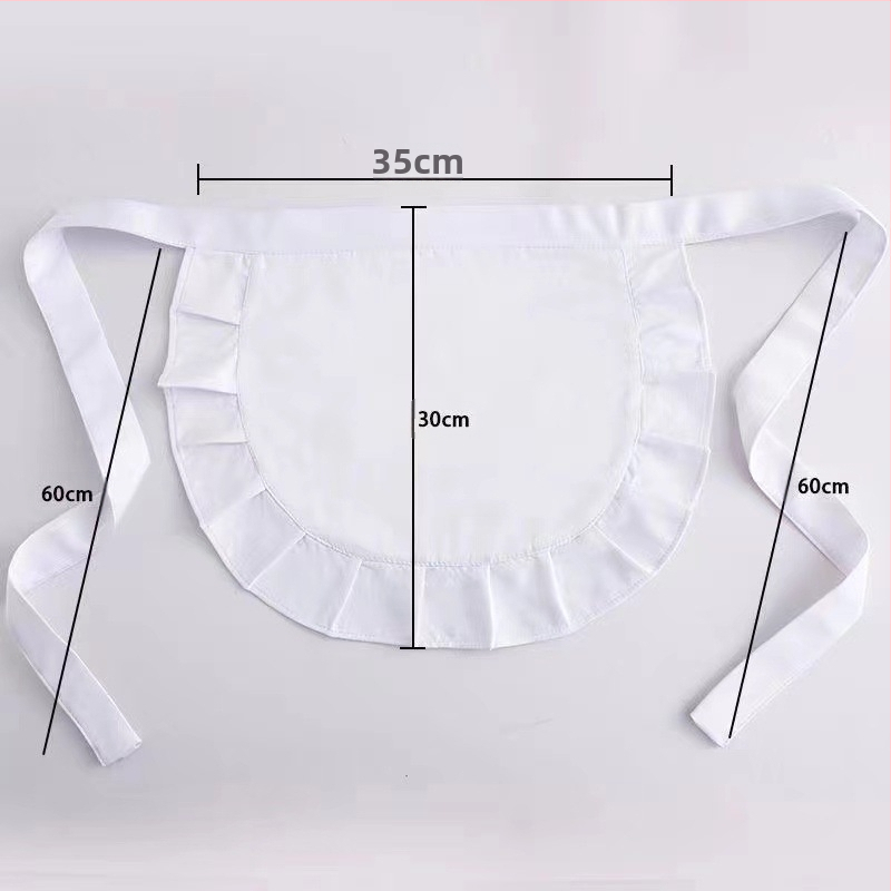 Оригинална китайска престилка за малък готвач Лолита, нова престилка за прислужница, сладка мека момичешка Лолита, черна, малка, лигавник