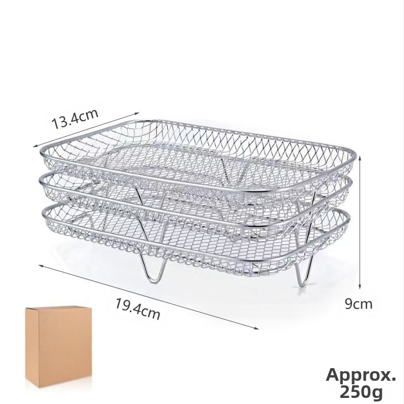 Tehase 304 ruudukujuline kuivatusrest toidukvaliteediga roostevabast terasest traadist kuivatusrest, suur õhufritüüri grill, hulgimüük