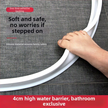 Εύκαμπτη ταινία συγκράτησης νερού σιλικόνης για μπάνιο, αδιάβροχη ταινία μπάνιου, αυτοκόλλητο φράγμα νερού για ντους, αυτοκόλλητο φράγμα δαπέδου