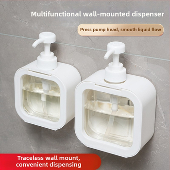 Sieninis spaudžiamas dušo želė skalbinių ploviklio buteliukas kondicionieriaus tuščias butelis didelės talpos nešiojamas plastikinis