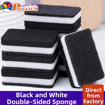 Mustvalge kahepoolne merekäsna puhastuslapp paks pesulapp merekäsna puhastuslapp pesulapp köögipuhastus plekieemaldus võlusalvrätik