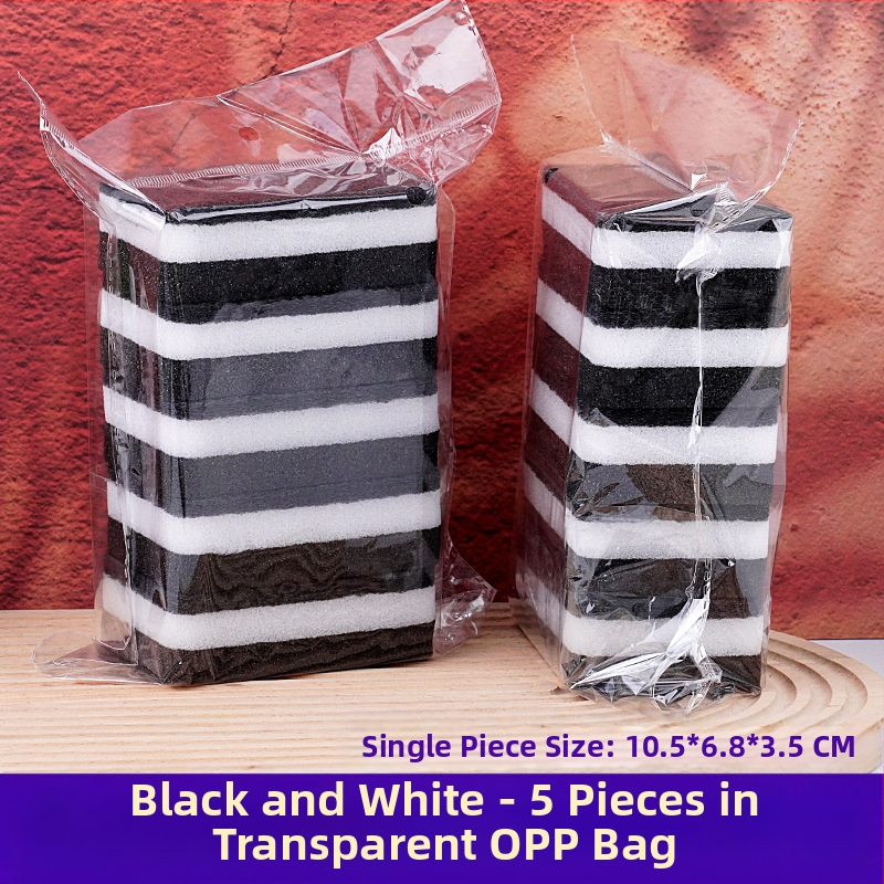 Mustvalge kahepoolne merekäsna puhastuslapp paks pesulapp merekäsna puhastuslapp pesulapp köögipuhastus plekieemaldus võlusalvrätik