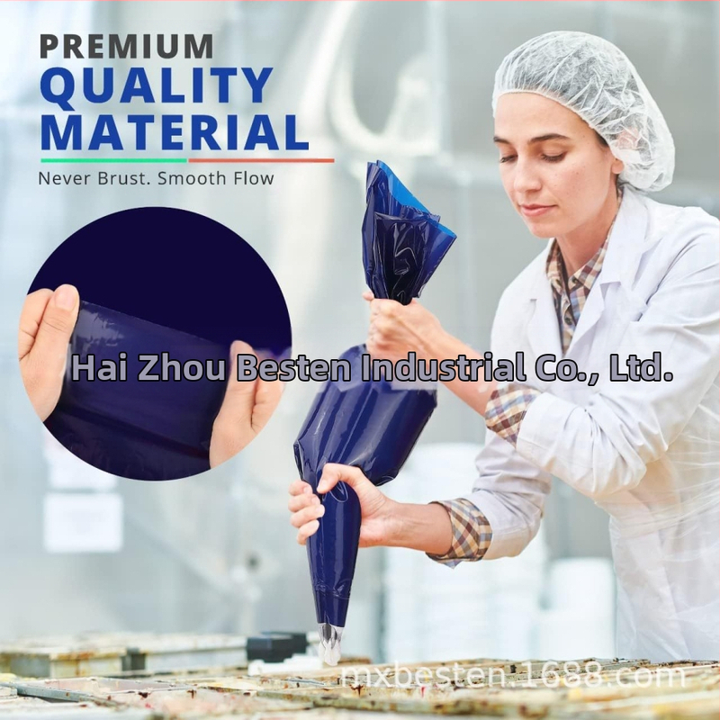 Amazon 50-частична синя торбичка за ролка 25*52 см торбичка за еднократна употреба сгъстена торбичка за крем