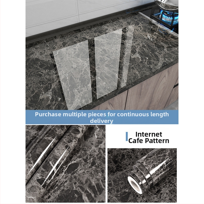 Virtuvės vandeniui atspari, aliejui atspari, lipni stora lipdukų plėvelė, atspari ugniai, aukštai temperatūrai, viryklės, stalviršio ir darbo paviršiaus laminavimo plėvelė 66