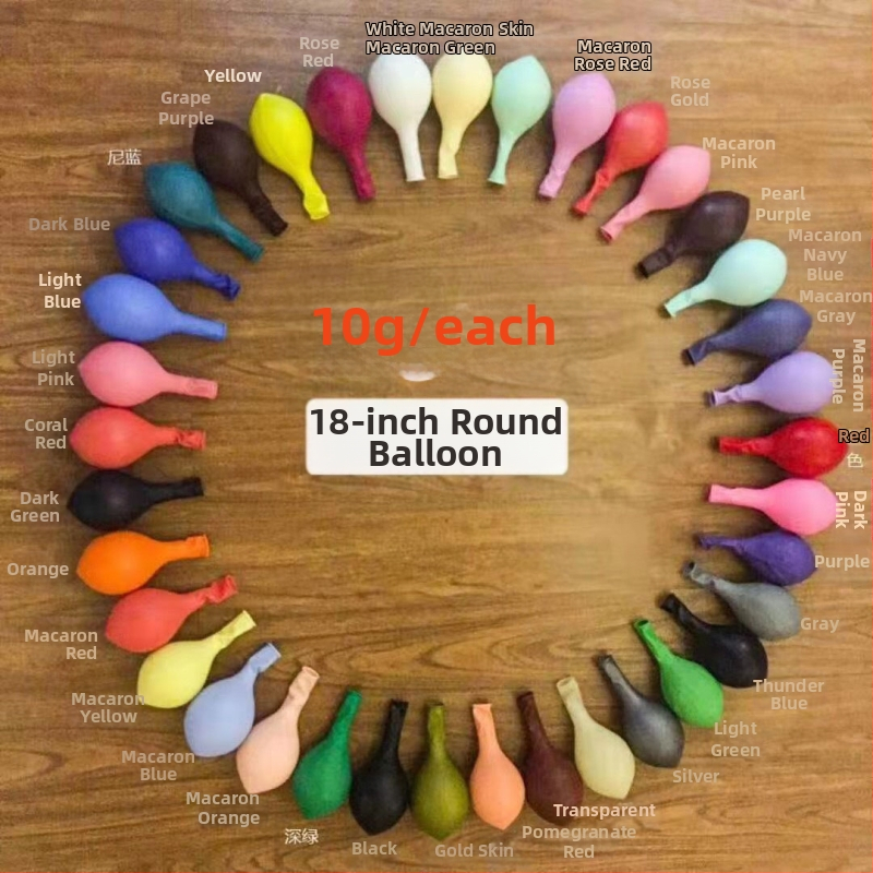 Balon 18 inča 10 g zadebljani blagdanski pribor za vjenčanja metalni mat biserni Macaron lateks balon