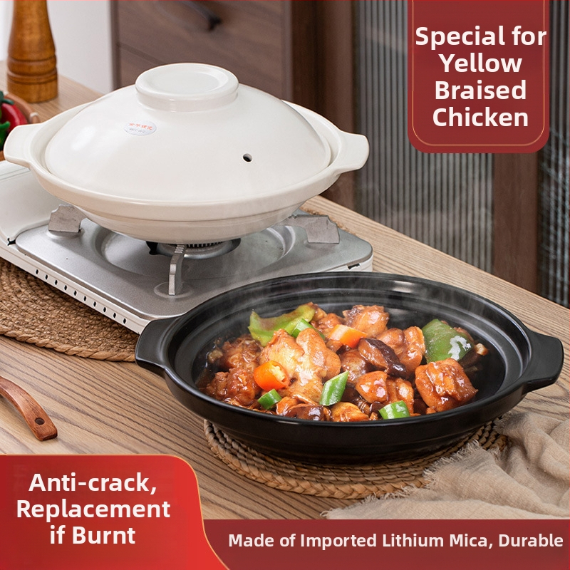 Xyf керамична голяма хотелска касерола с екстра плитка рибена глава, газова печка, търговска, с малък размер, плоско дъно, висока устойчивост