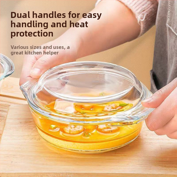 Klaaskauss kaanega, spetsiaalne mikrolaineahju kuumutamiseks mõeldud taldrik, kõrge temperatuurikindel majapidamiskauss, suur supikauss, munasupp, aurutatud munakauss