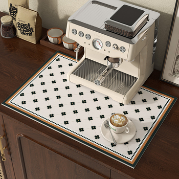 Virtuvės drenažo kilimėlis, stalviršio sugeriantis arbatos kilimėlis, aukštos klasės retro stiliaus indų plovykla, baro kavos aparato stalo kilimėlis