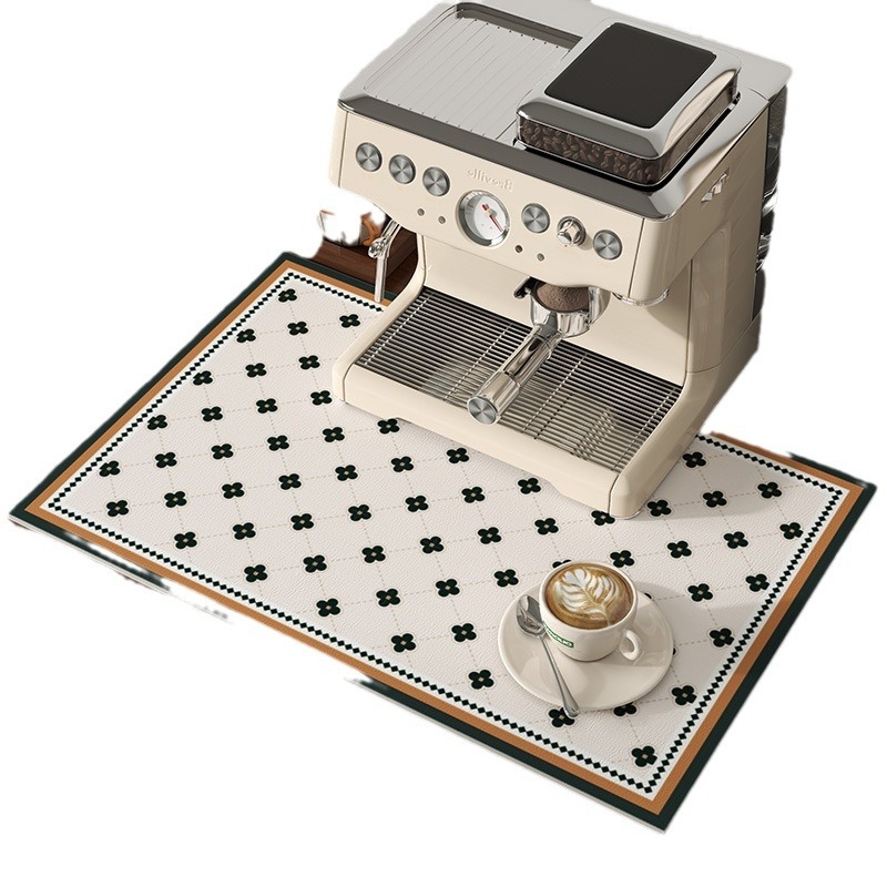 Virtuvės drenažo kilimėlis, stalviršio sugeriantis arbatos kilimėlis, aukštos klasės retro stiliaus indų plovykla, baro kavos aparato stalo kilimėlis