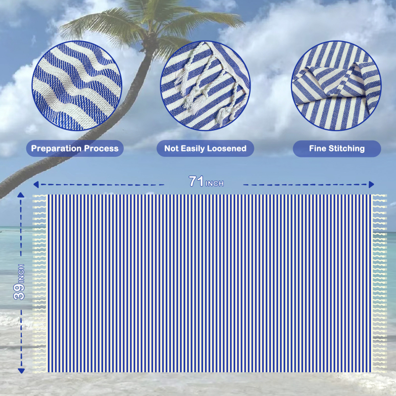 Amazoni kuummüük Türgi tutiga rannarätik triibuline kantav originaalvärvi puuvillane vannirätiku padjalaudlina