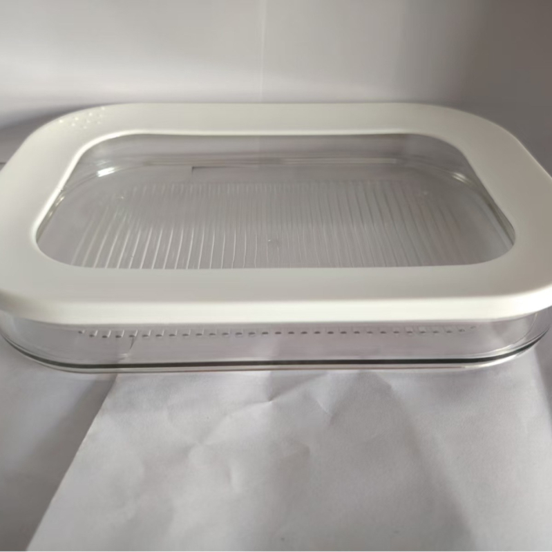 Šaldytuvo laikymo dėžė, šaldiklio laikymo sandari dėžė, permatoma buitinės virtuvės mėsos ir šoninės laikymo dėžė