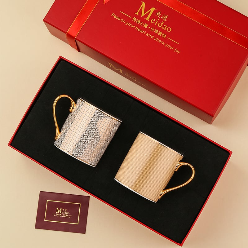 „Meidao“ kylantis puodelis, kaulinis porcelianas, vandens puodelis, gimtadienio dovanų dėžutė, poros puodelių pora, lydinti dovana