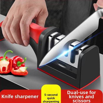 Uus nugateritaja majapidamises kasutatav multifunktsionaalne Emery peenikese teritusega kivi kööginoa kääride lõikeriistade hulgimüük