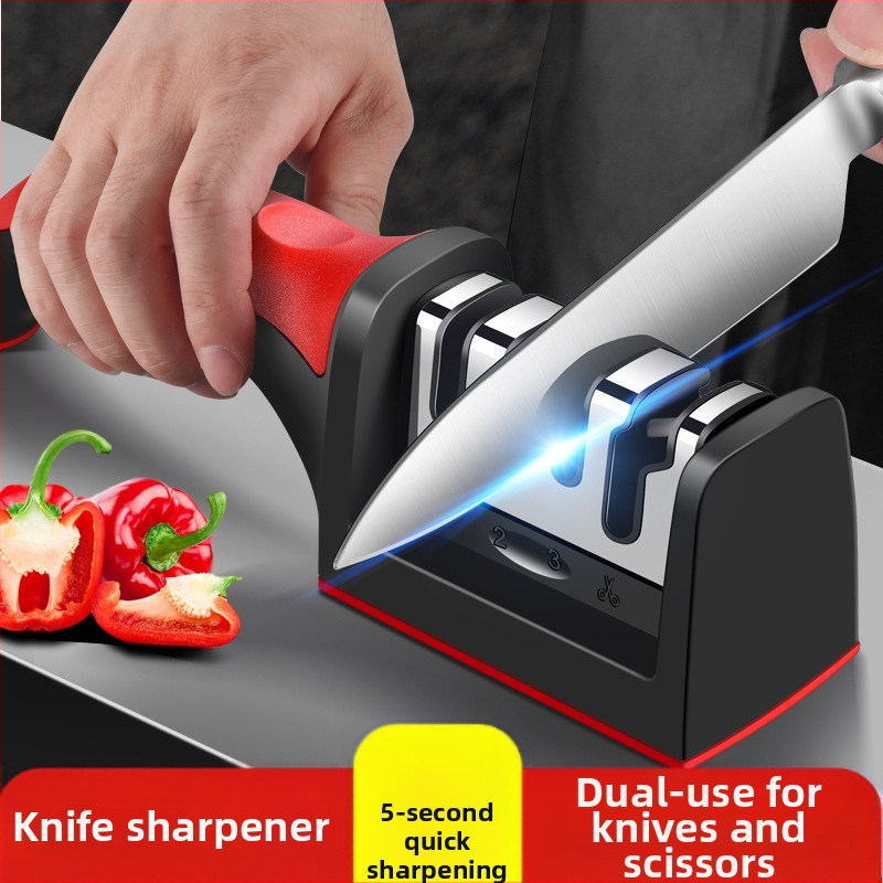 Uus nugateritaja majapidamises kasutatav multifunktsionaalne Emery peenikese teritusega kivi kööginoa kääride lõikeriistade hulgimüük