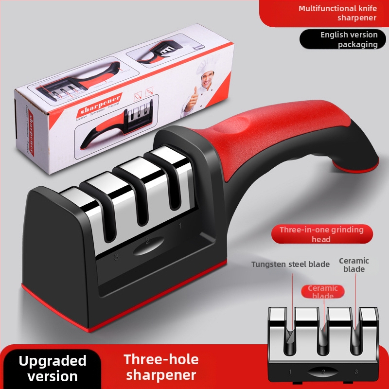 Uus nugateritaja majapidamises kasutatav multifunktsionaalne Emery peenikese teritusega kivi kööginoa kääride lõikeriistade hulgimüük